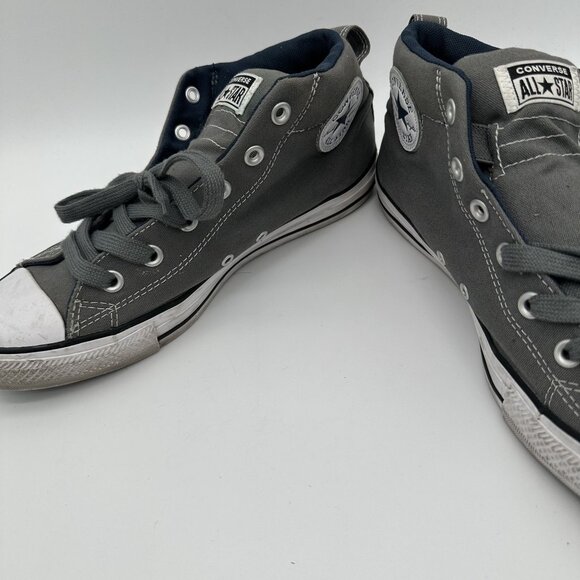Converse All Star Mens Gray High-Top Sneakers Size 8.5 - Picture 3 of 9